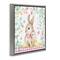 Stupell Industries Easter Bunny & Chicks Floater Framed Art